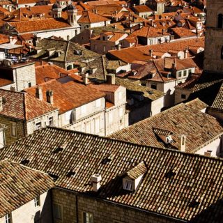 top view of houses